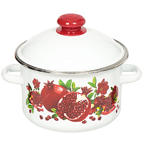 Кастрюля эмаль 3л 1MD181M Гранатовый сок индукция