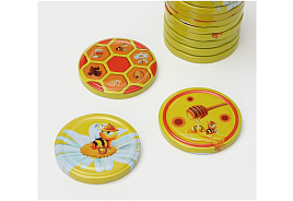 Крышка мет. твист ОФФ 82 Komfi Мёд 20шт 6805