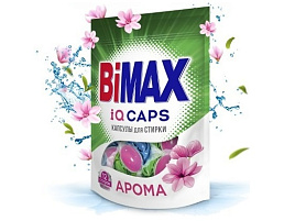 Стиральный порошок Капсулы Bimax М 12шт Арома Длит.свежесть в пластике 401-7/2419