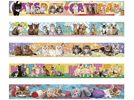 Закладки магнит. д/книг ArtSpace 243759 "Котята", 25*195мм, блестки