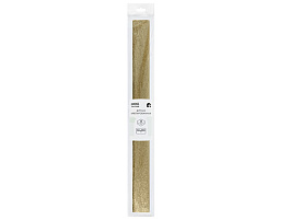 Цветная бумага крепированная ТРИ СОВЫ CR_44009 золотая, 50*250см, 22г/м2, в рулоне, пакет с европодвесом