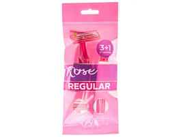 Станок для бритья Docland Rose Regular женский 2 лезвия 4 штуки с увлажняющей полоской