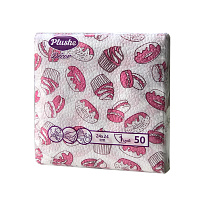 Салфетки 100л.Plushe Classic decor Пирожные