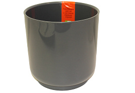 Кашпо цветочное 3,2л Дельта 063480/5305 антрацит с/п