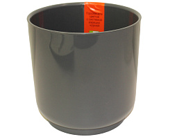 Кашпо цветочное 3,2л Дельта 063480/5305 антрацит с/п