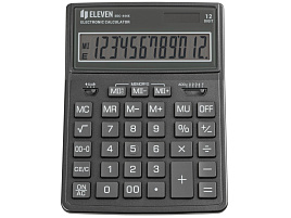 Калькулятор Eleven SDC-444X-GR 12 разрядов, двойное питание, 155*204*33мм, cерый