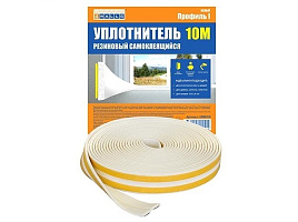 Уплотнитель для окон и дверей 10м белый 4115
