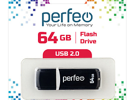 Флеш-драйв Perfeo USB 64Gb C02 черный
