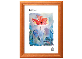 Фоторамка 13*18 дерево Янтарь 1703 без стекла