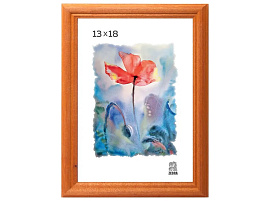 Фоторамка 13*18 дерево Янтарь 1703 без стекла