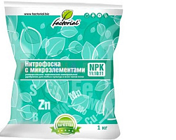 Удобрение Нитрофоска универсальное с микроэлементами 1кг Факториал 4442