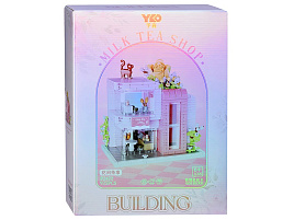 Конструктор Брик P 2472 Кафе с цветами 935дет