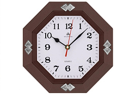 Часы настенные Atlantis 23*23 TLD-6052 коричневые