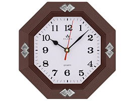 Часы настенные Atlantis 23*23 TLD-6052 коричневые