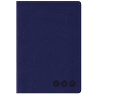 Телефонная книга OfficeSpace PbA5_41369 А5, 80л., кожзам, "Nebraska" темно-синий, с вырубкой