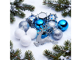 Набор новогодних украшений S2630 Новогоднее чудо 13шт