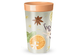 Стакан пластик 433262808/4648 оранжевый 380мл