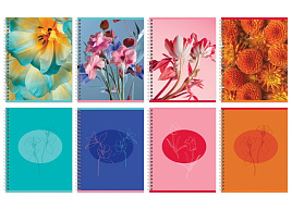 Тетрадь 80л. на спирали  Т5гр80_2 11946 "Perfect flower", двойная обложка