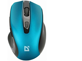 Мышь Defender беспроводная 52054 оптическая Prime MB-053 бирюзовый, 6D, 800-1600dpi