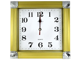 Часы настенные Atlantis 23*23 696 золото