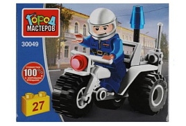 Конструктор Брик 30049-JS Полицейский трицикл 27 дет