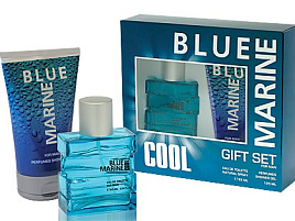 Набор мужской Blue Marine Cool(пена д/бр+гель д/д)