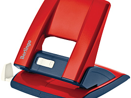 Дырокол Berlingo KPh_30181 "Power TX" 30л., металлический, с фиксатором и линейкой, красный