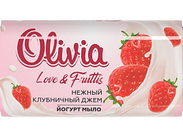 Мыло Alviero Olivia 140гр М Нежный клубничный джем