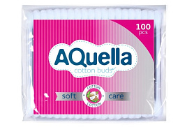 Ватные палочки Aquella 100шт пакет