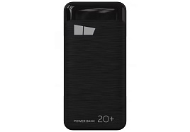 Аккумулятор внешний MORE CHOICE PB33-20 Black - 20000mAh 2USB 2.1A