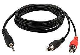 Кабель REXANT (17-4202) 3,5мм*2RCA 1.5м