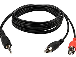 Кабель REXANT (17-4202) 3,5мм*2RCA 1.5м
