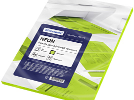 Бумага OfficeSpace neon 245194 А4, 80г/м2, 50л. зеленая