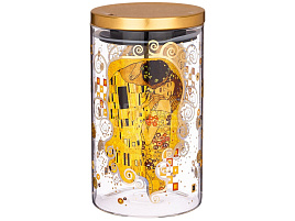 Банка для сыпучих стекло 1200мл 887-149 Поцелуй