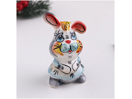 Сувенир Гжель Кролик Девочка цвет